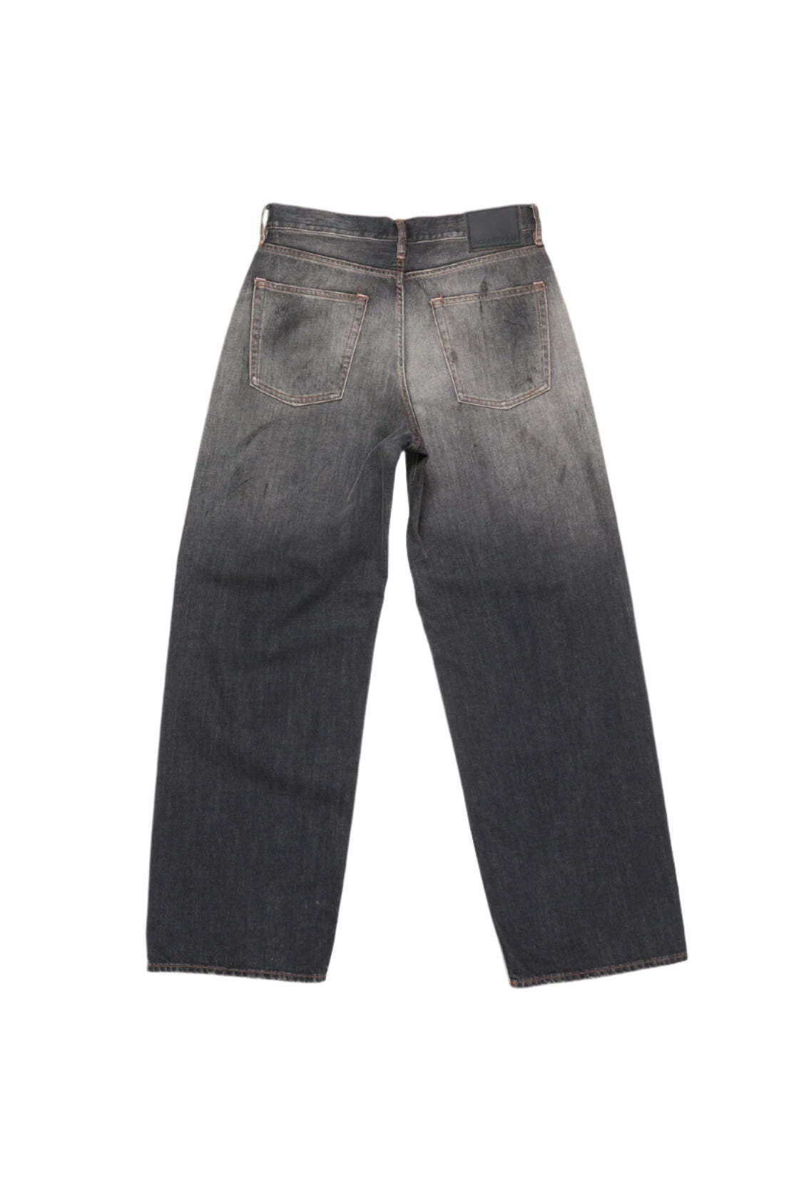 Acne Studios Denim Trousers With Belt Loops In Black