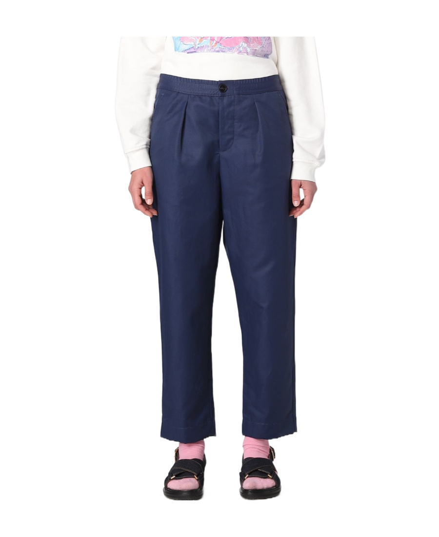 Marni Straight-fit Trousers In Blue