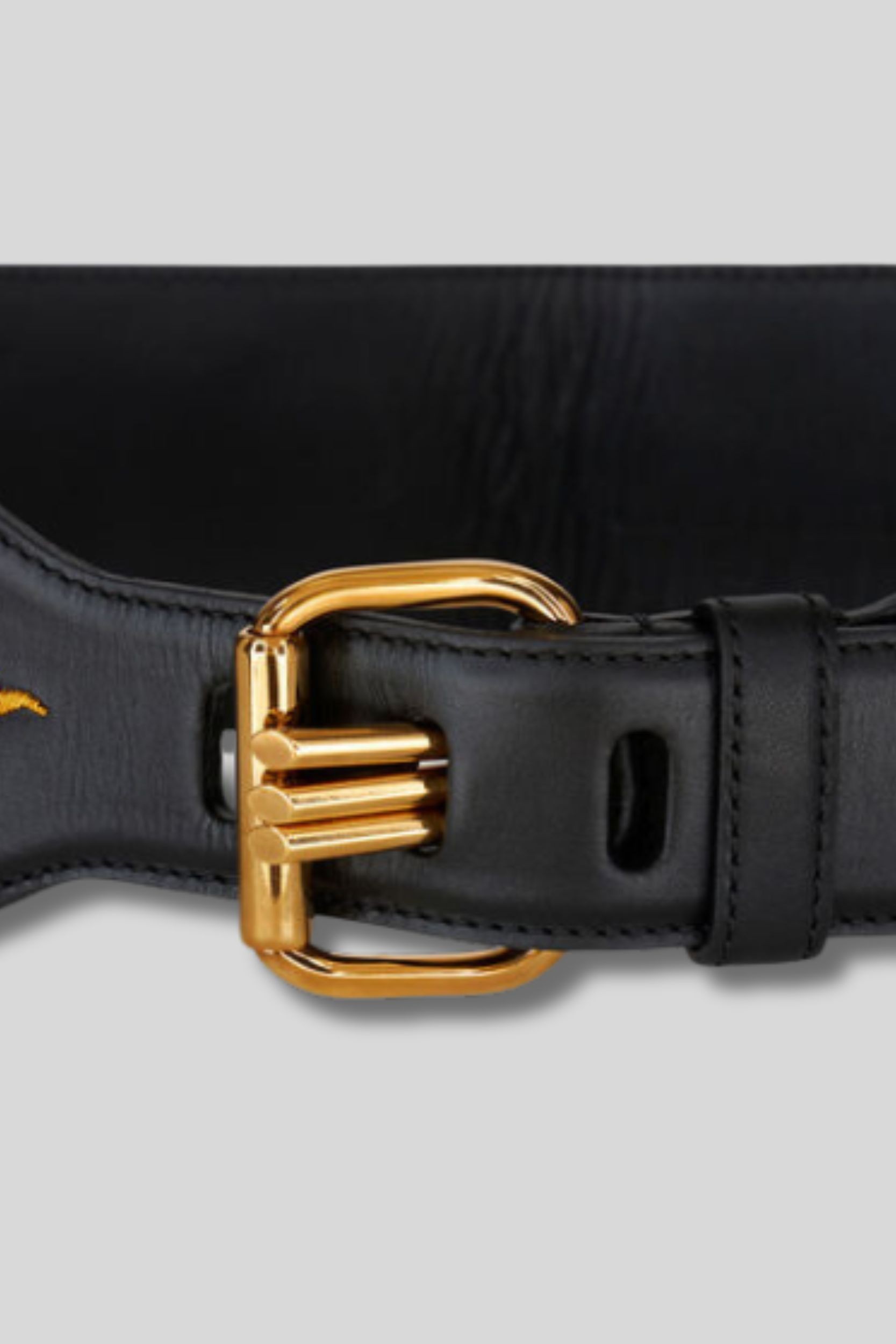 Etro Paisley Jacquard Leather Belt In Black