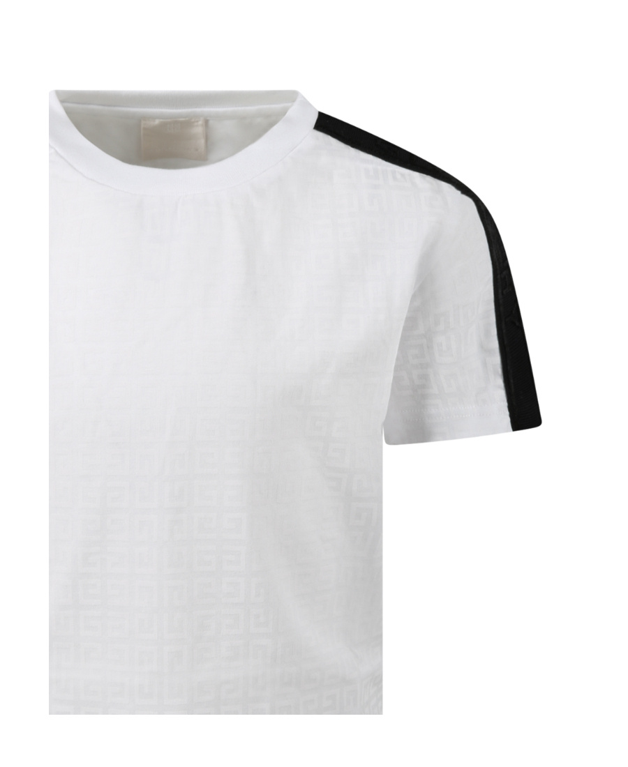 Givenchy Logo-tape Detail T-shirt In White