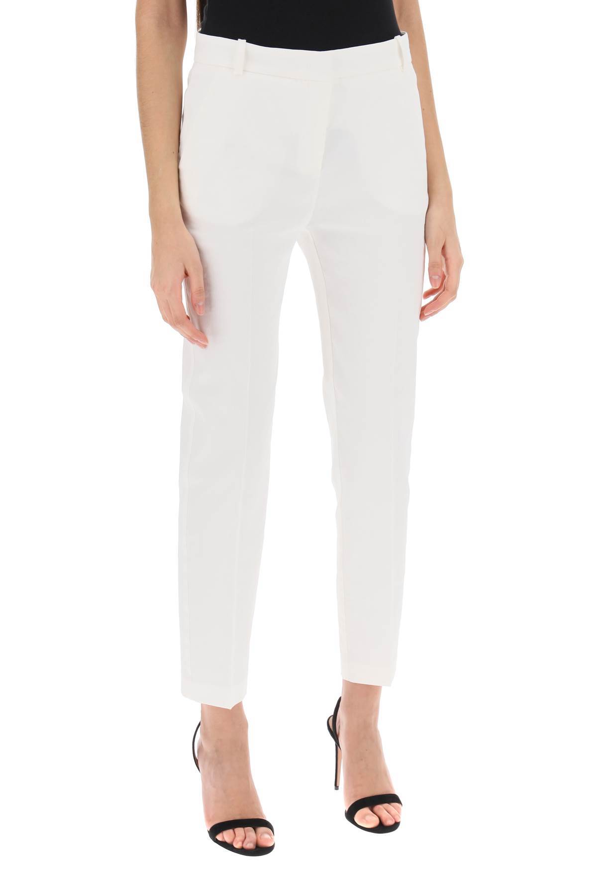 Pinko Stretched Cigarette Trousers In White