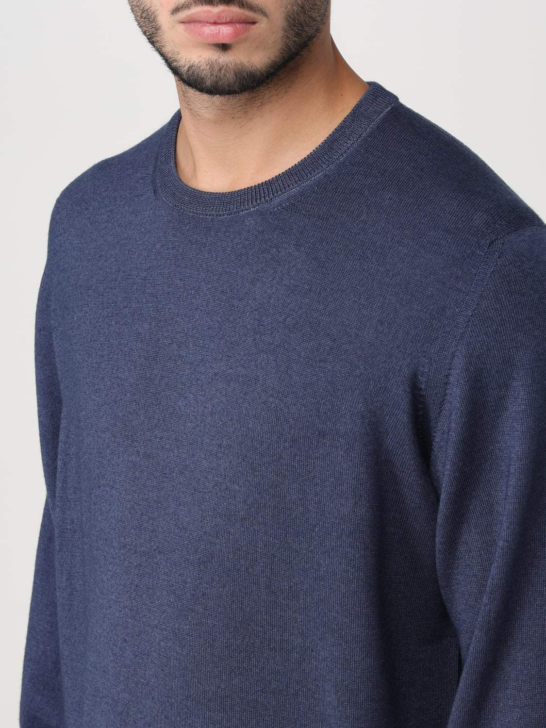 Drumohr Wool Sweater In Blue