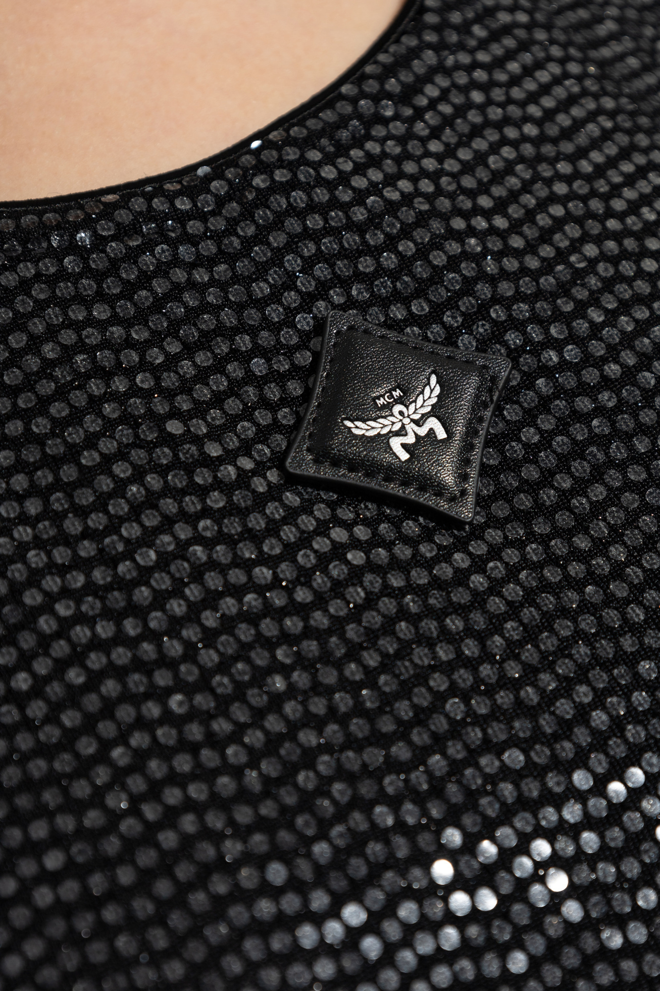 Shop Mcm Logo-patch Tank Top In Black
