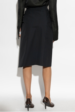 Dries Van Noten High Waist Skirt In Blue