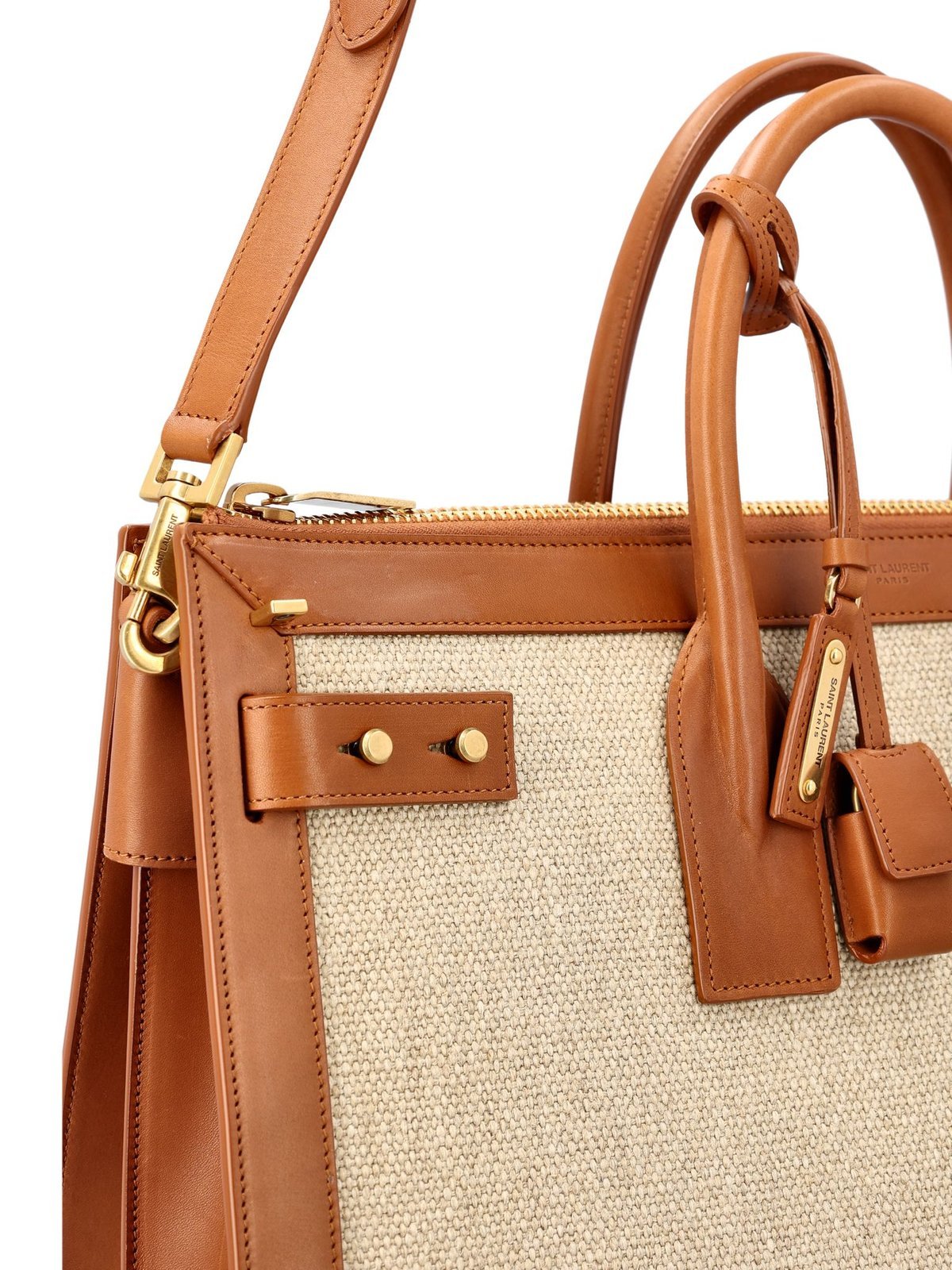Saint Laurent Sac De Jour Large Tote Bag In Brown