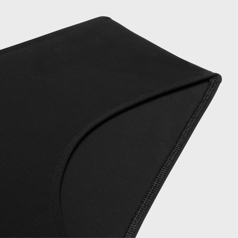 Celine Matte Knitted Swimming Trunks In Black