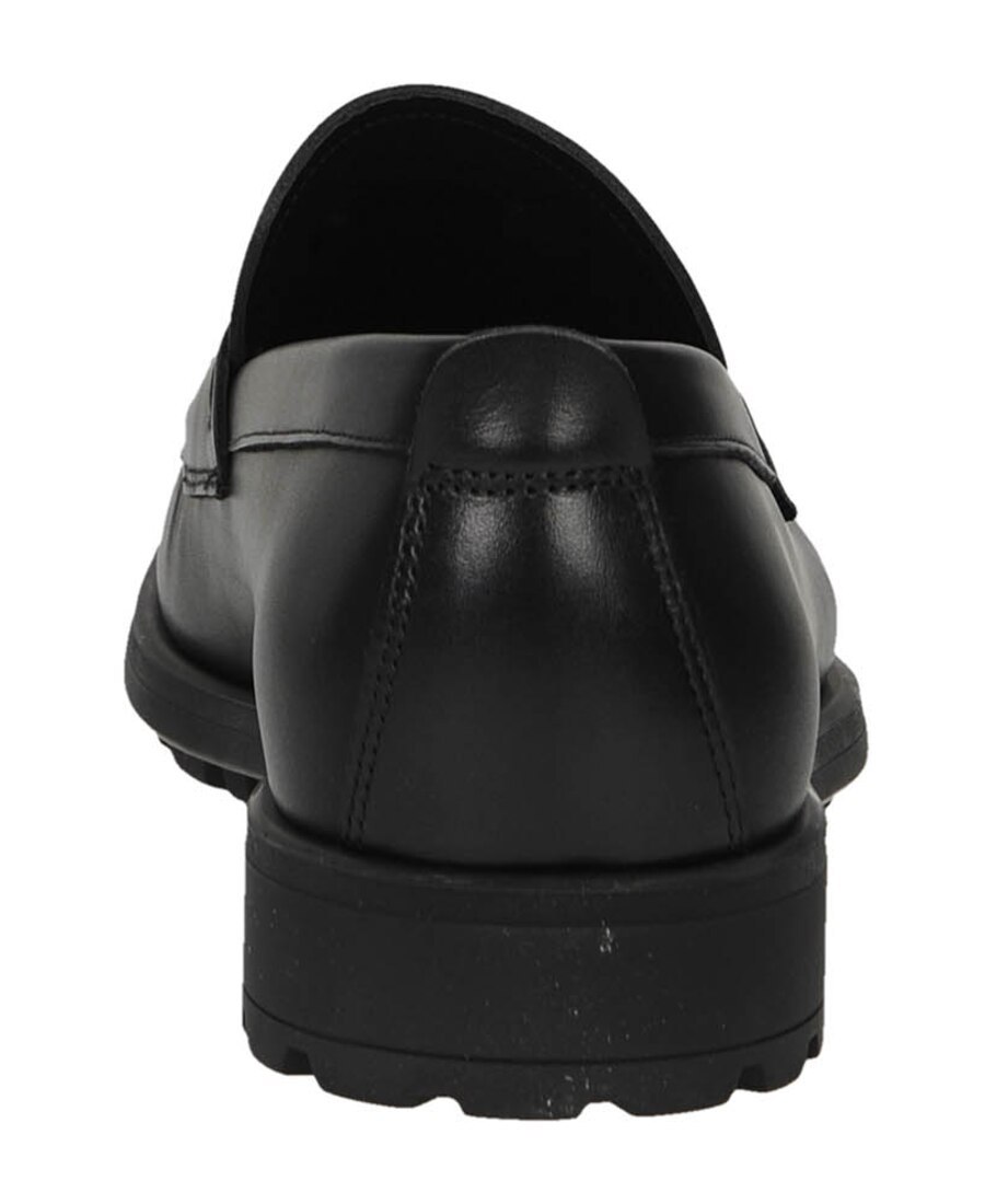 Ferragamo Leather David Loafer With Gancini Hook For Men In Black