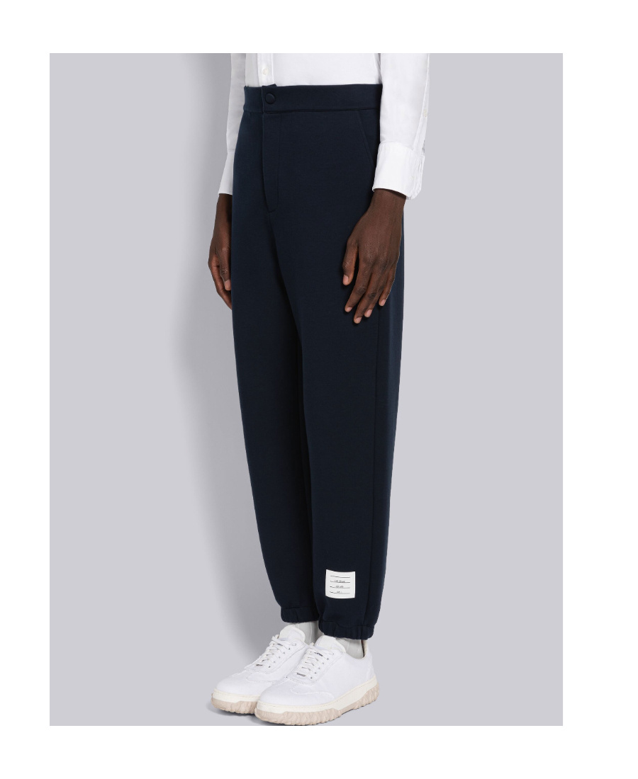 Thom Browne Straight-leg Technical-cotton Track Pants In Black