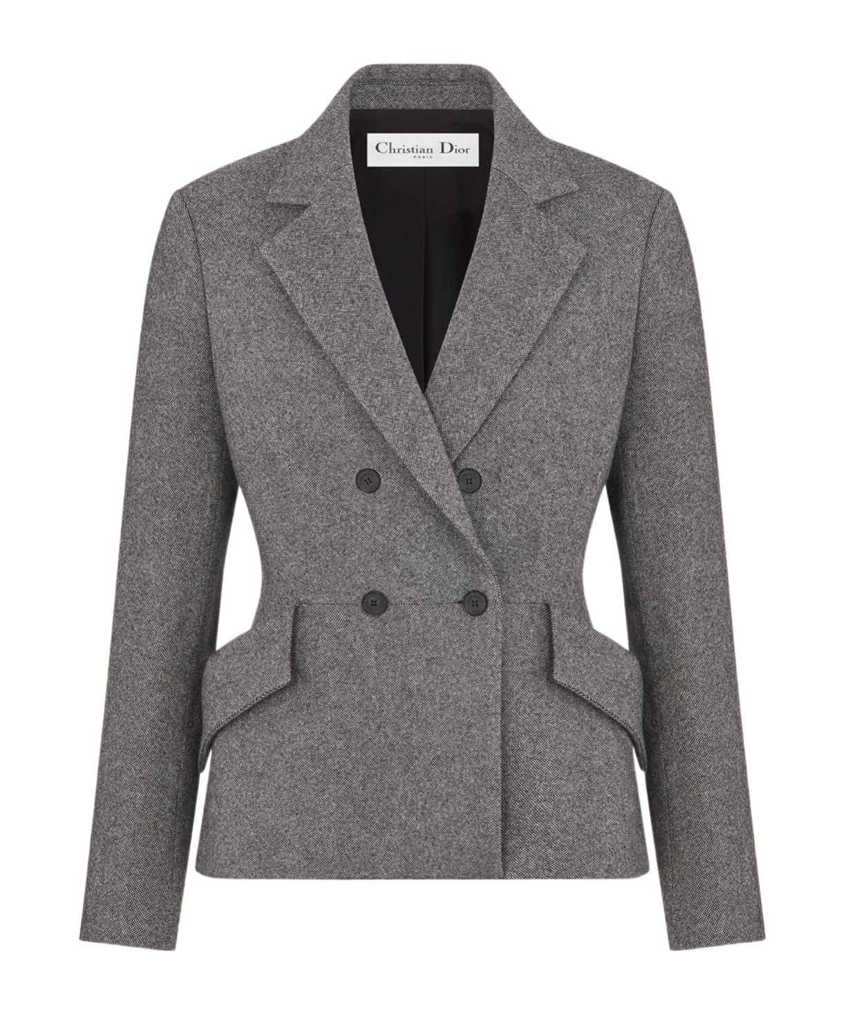 Dior Marlène Wool Suit Coat In Gray