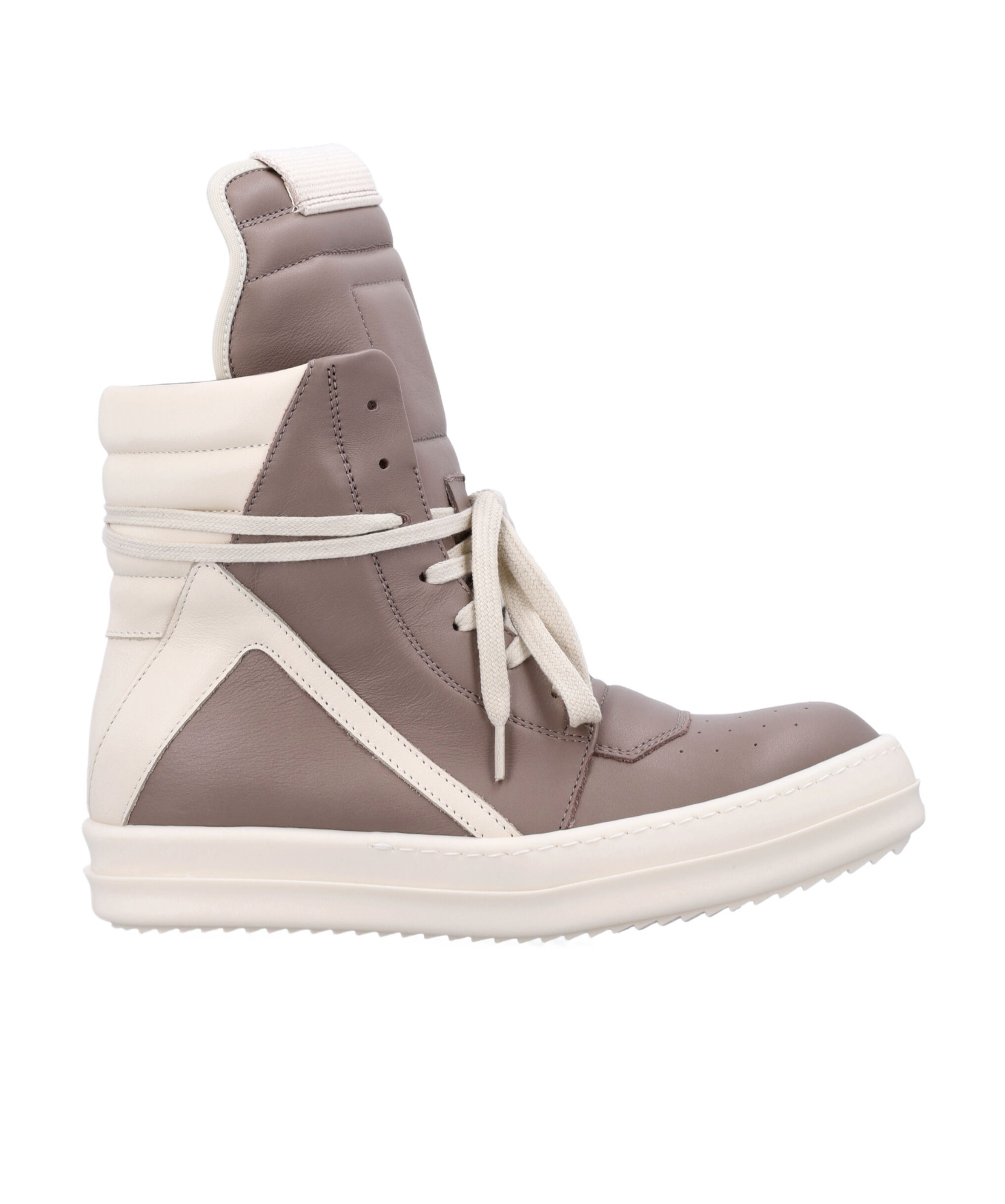 Rick Owens Sneakers High-top Contrast Panels In White