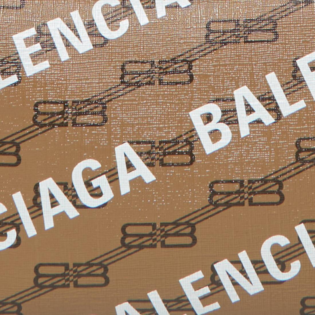 Balenciaga Logo-print Camera Bag In Brown
