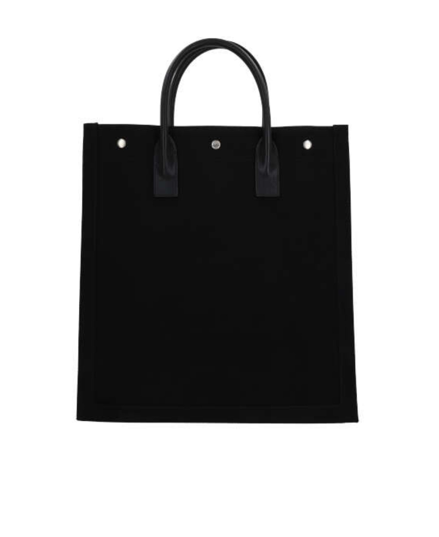 Saint Laurent Men Rive Gauche Tote Bag In Black