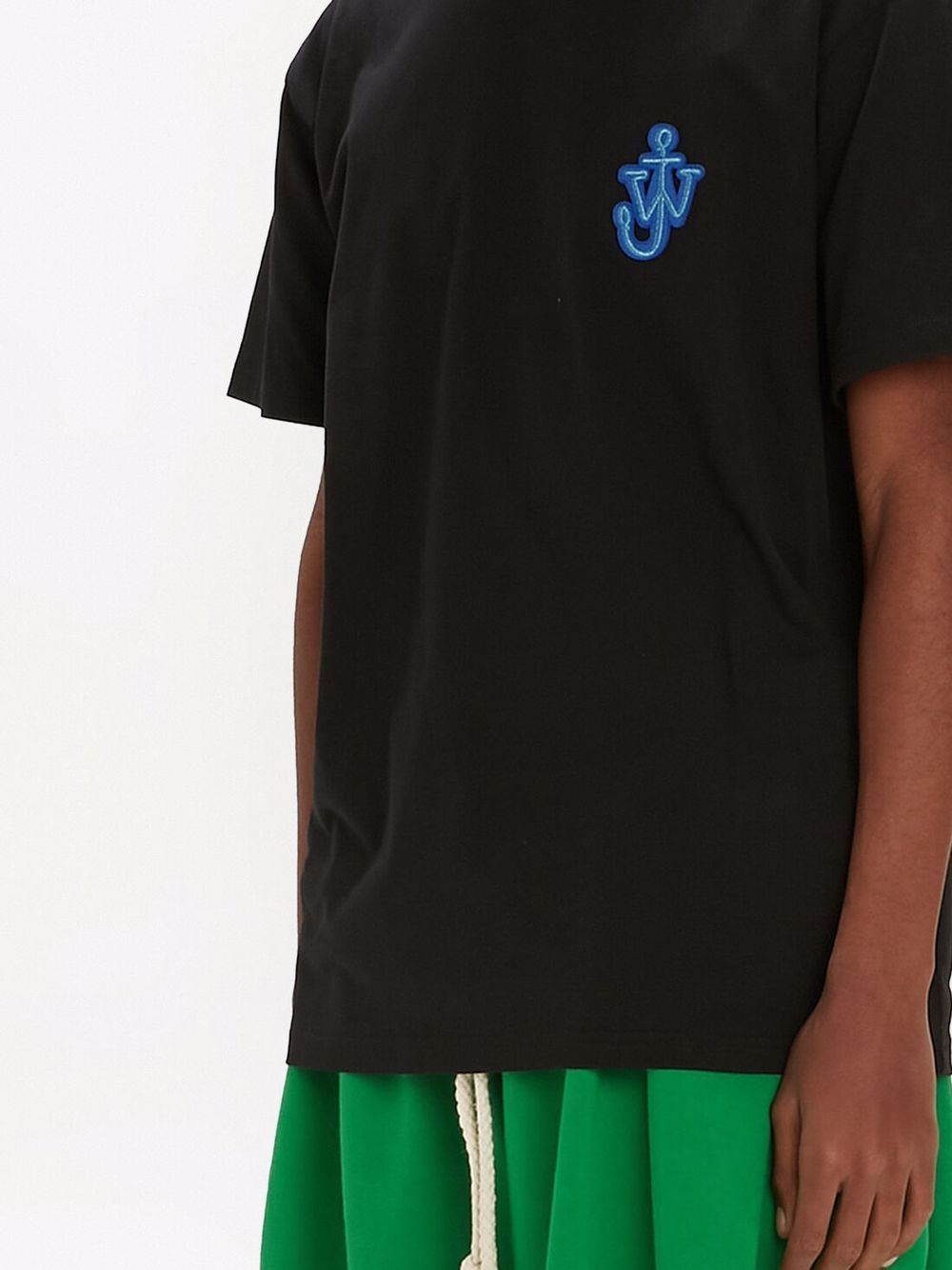 Jw Anderson Anchor-patch Short-sleeve T-shirt In Black