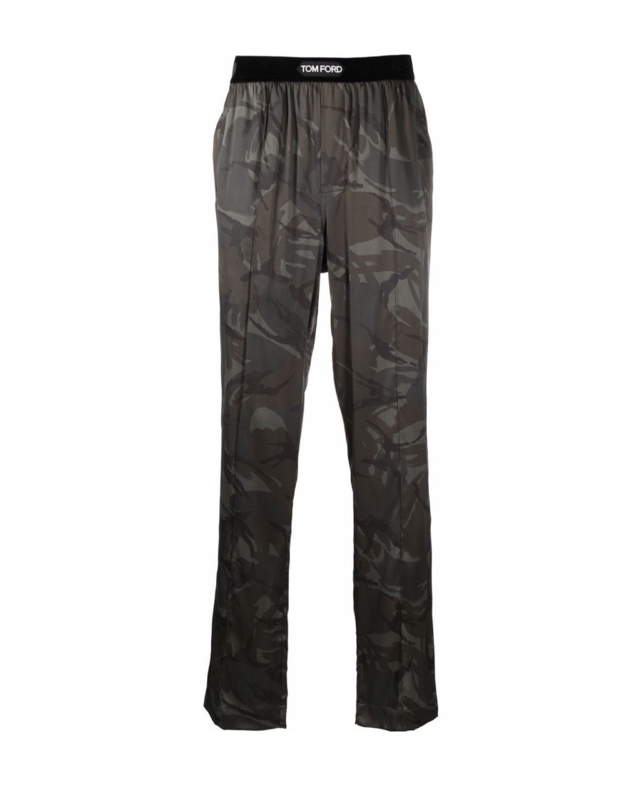 Tom Ford Camouflage-print Track Pants In Black