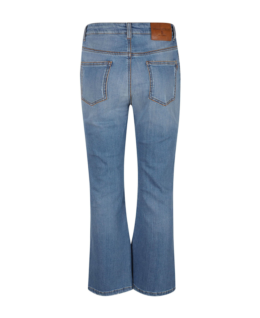 Ermanno Scervino Logo-patch Flared Denim Jeans In Blue