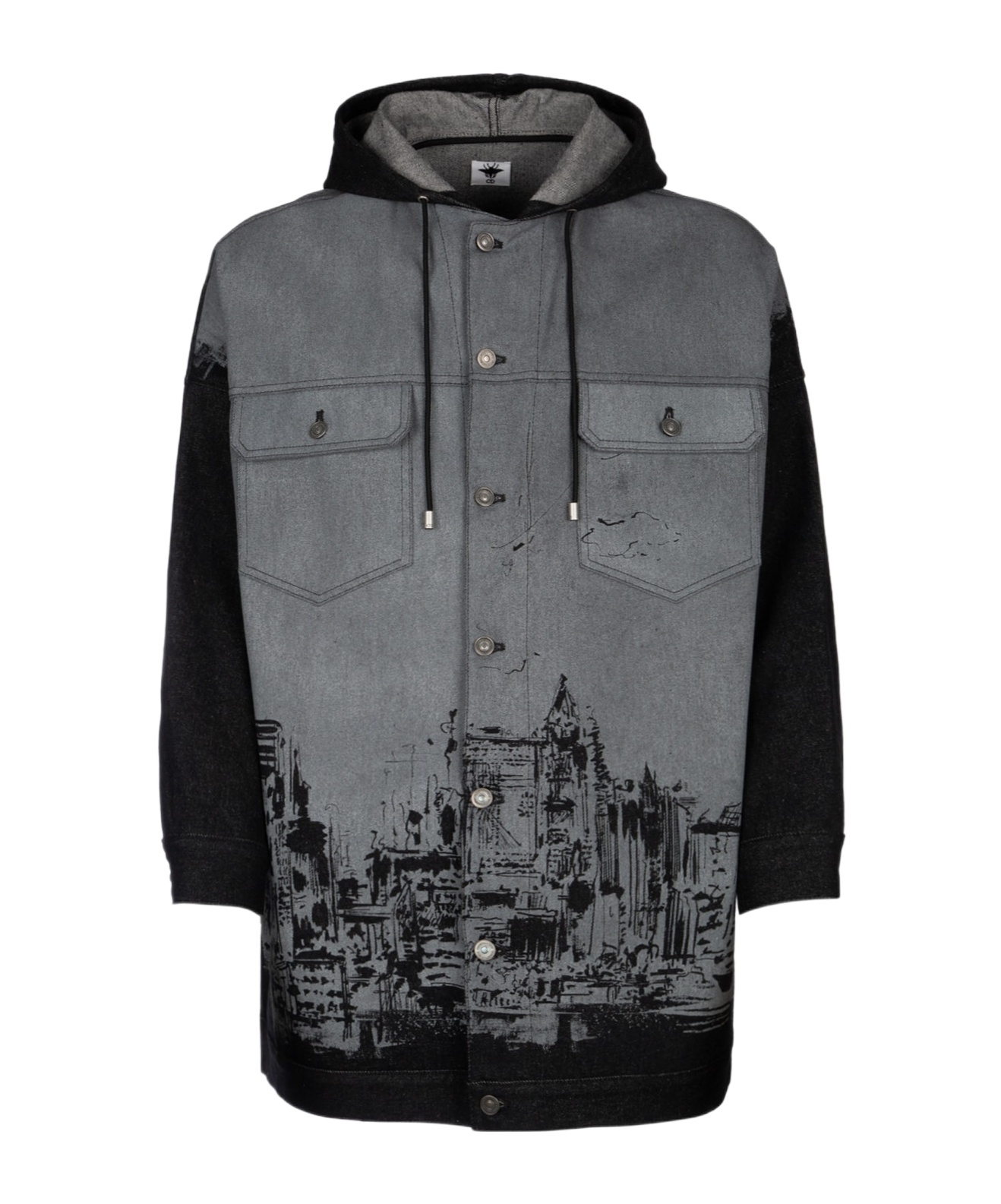 DIOR HOODED DENIM COAT