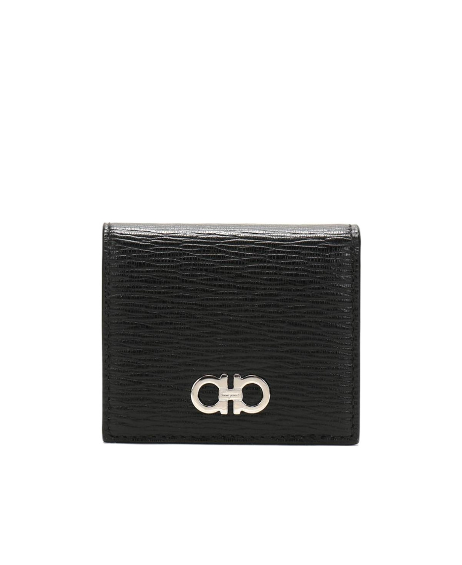 Ferragamo Logo Change Wallet In Black
