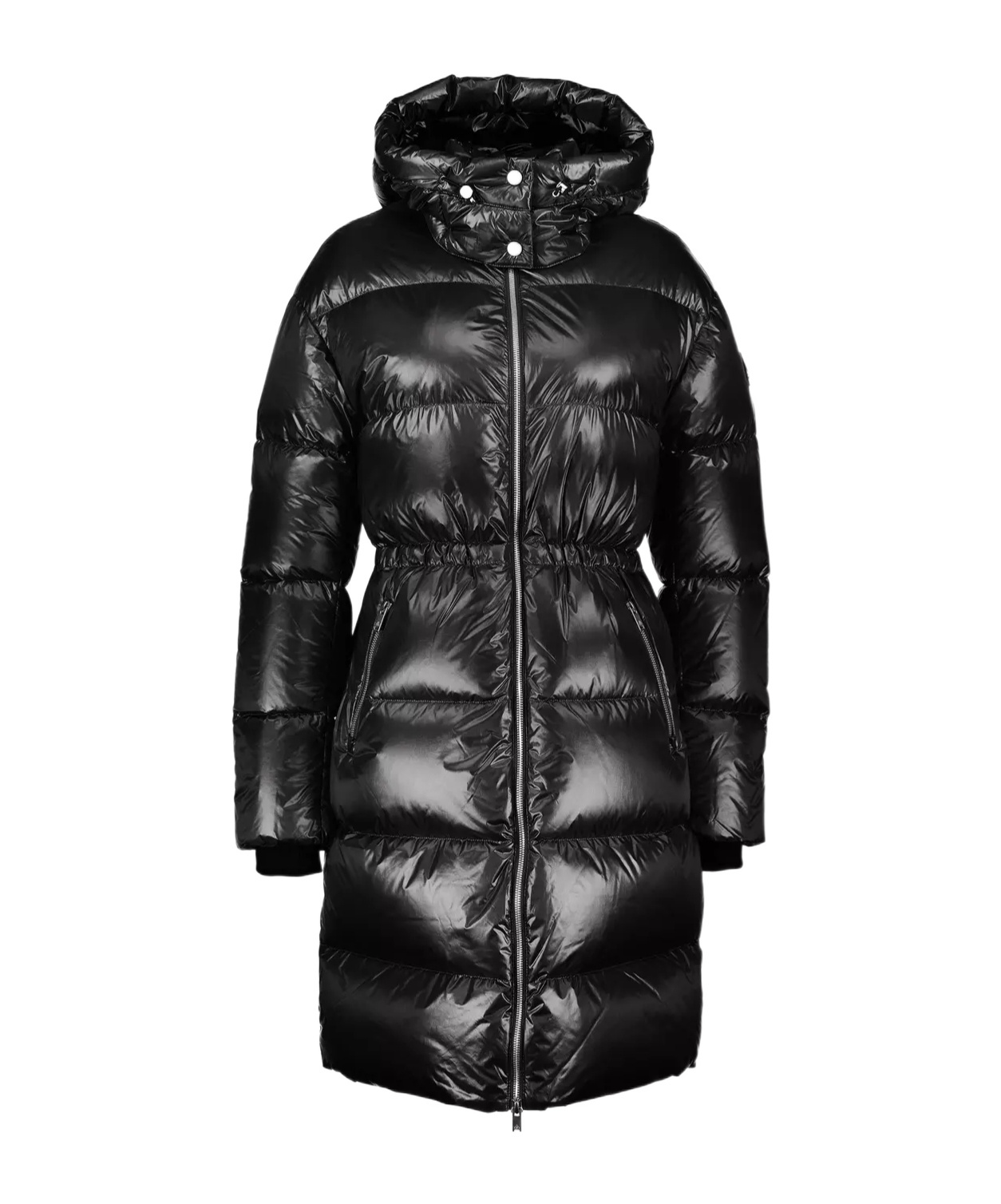 Moose Knuckles Long-sleeved Down Jacket In Black