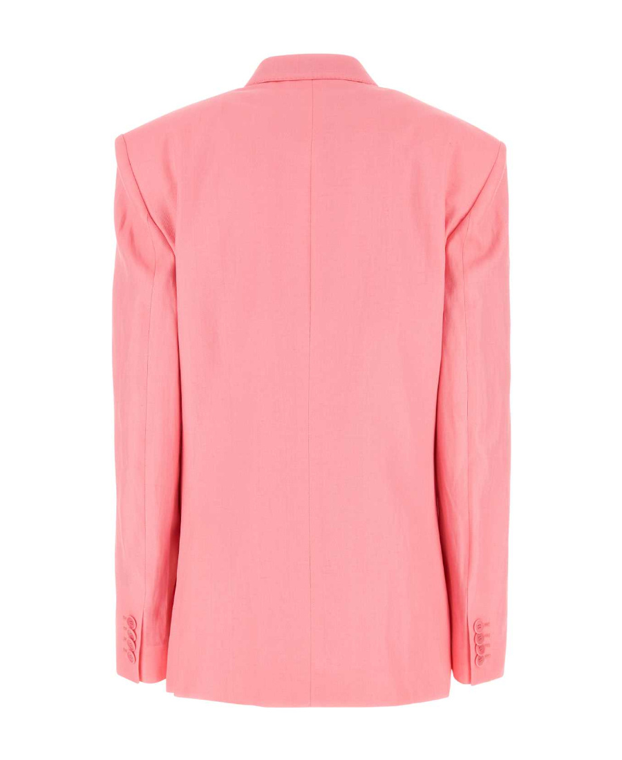 Stella Mccartney Stella Mc Cartney Pink Twill Oversize Blazer In Pink