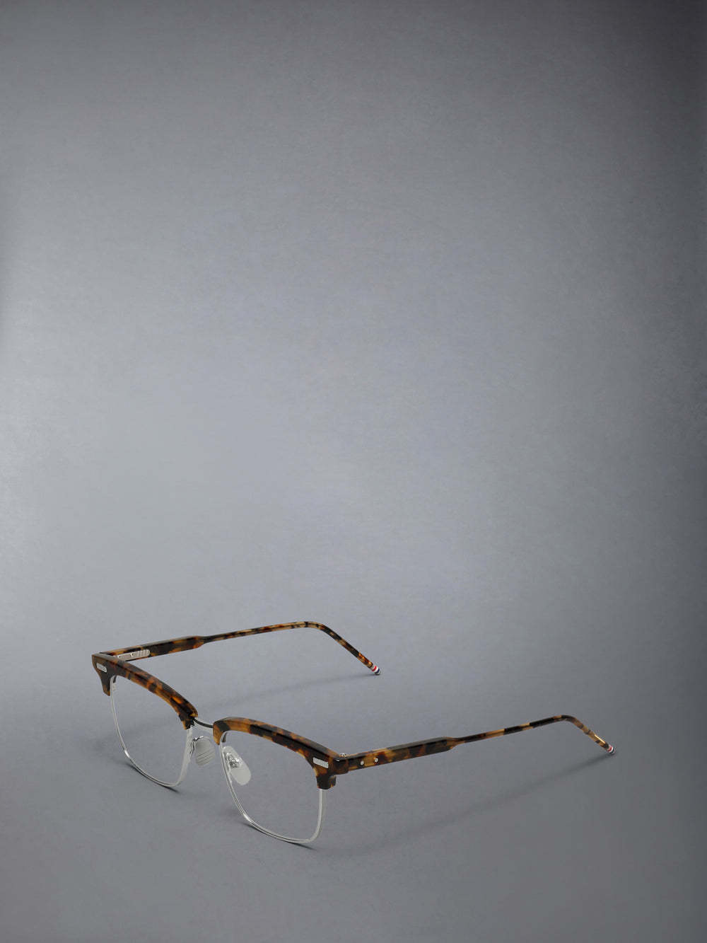 Thom Browne Acetate And Titanium Rectangular Eyeglasses