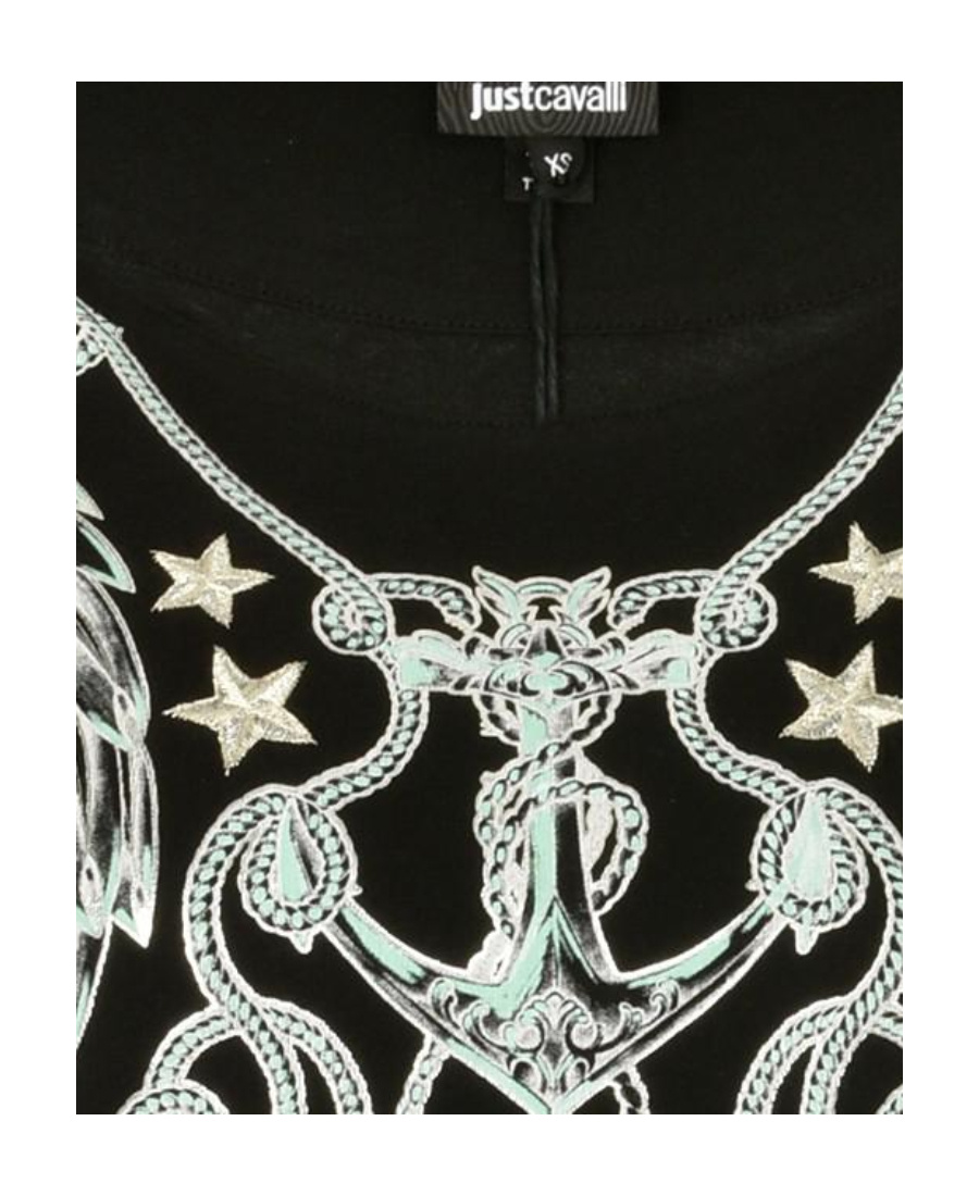 Just Cavalli Item O-neck Short-sleeved T-shirt In Black