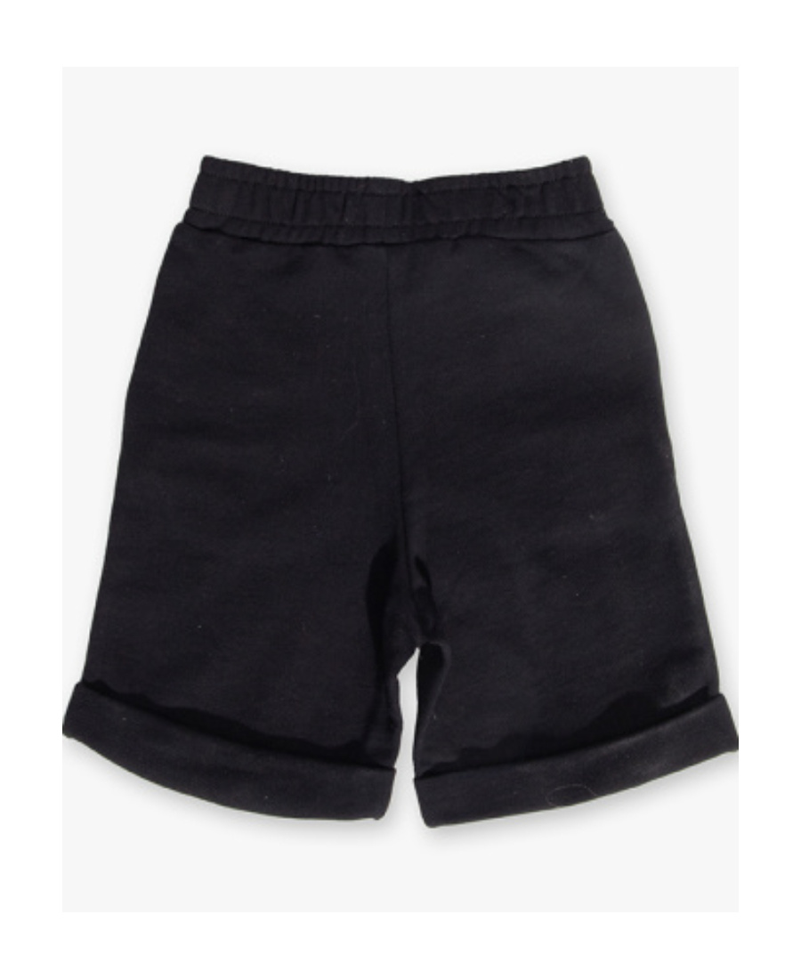 Balmain Logo-print Cotton Shorts In Black