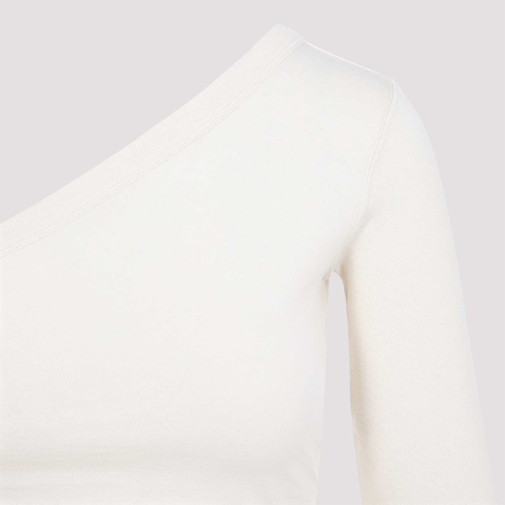 Rick Owens Asymmetrical Cropped Top In White