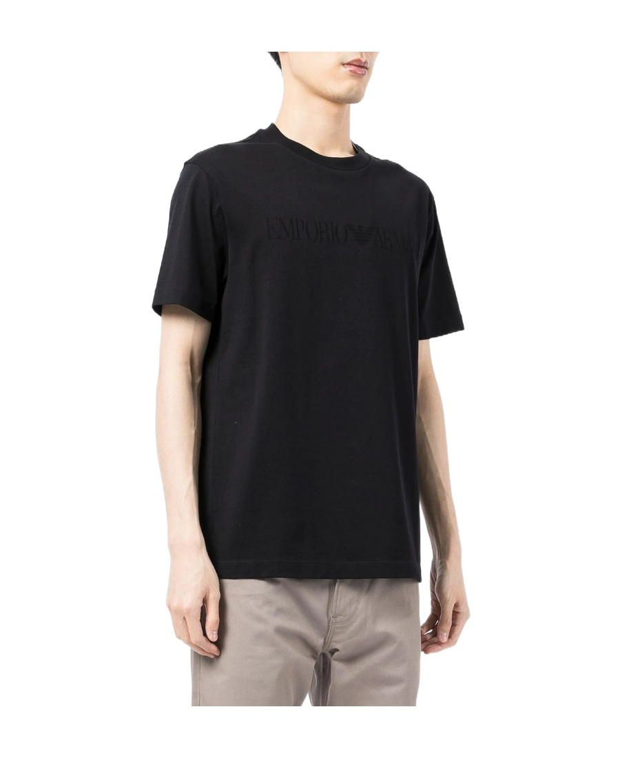 EMPORIO ARMANI EMPORIO ARMANI LOGO JACQUARD CREWNECK T-SHIRT