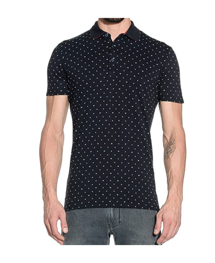 ARMANI JEANS LOGO DETAILS POLO SHIRT