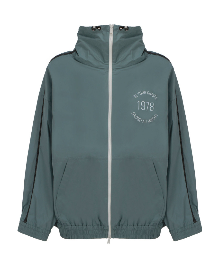 Brunello Cucinelli Lightweight Zip-up Track Jacket In Green