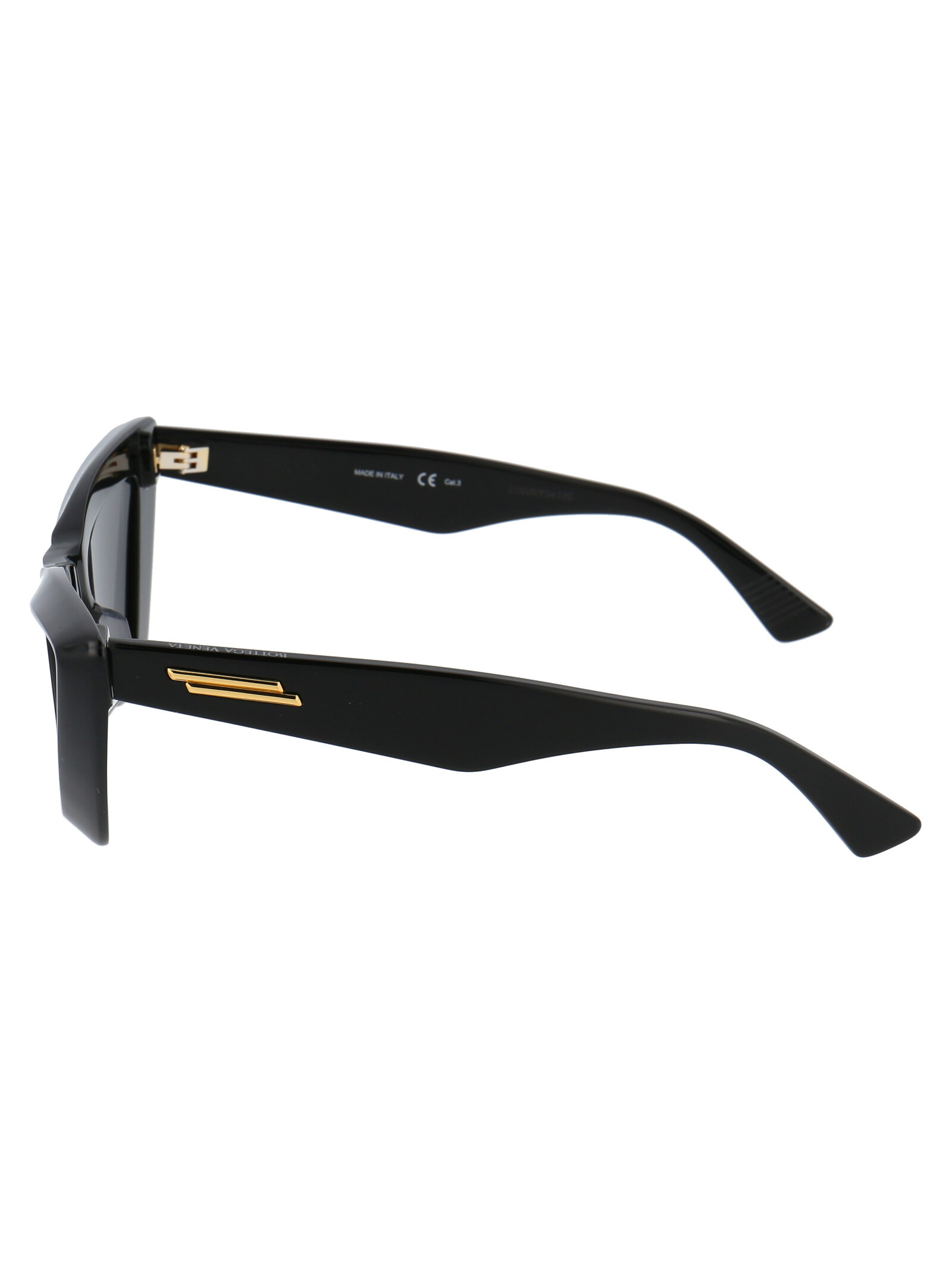 Shop Bottega Veneta Cat-eye Frame Sunglasses In Black