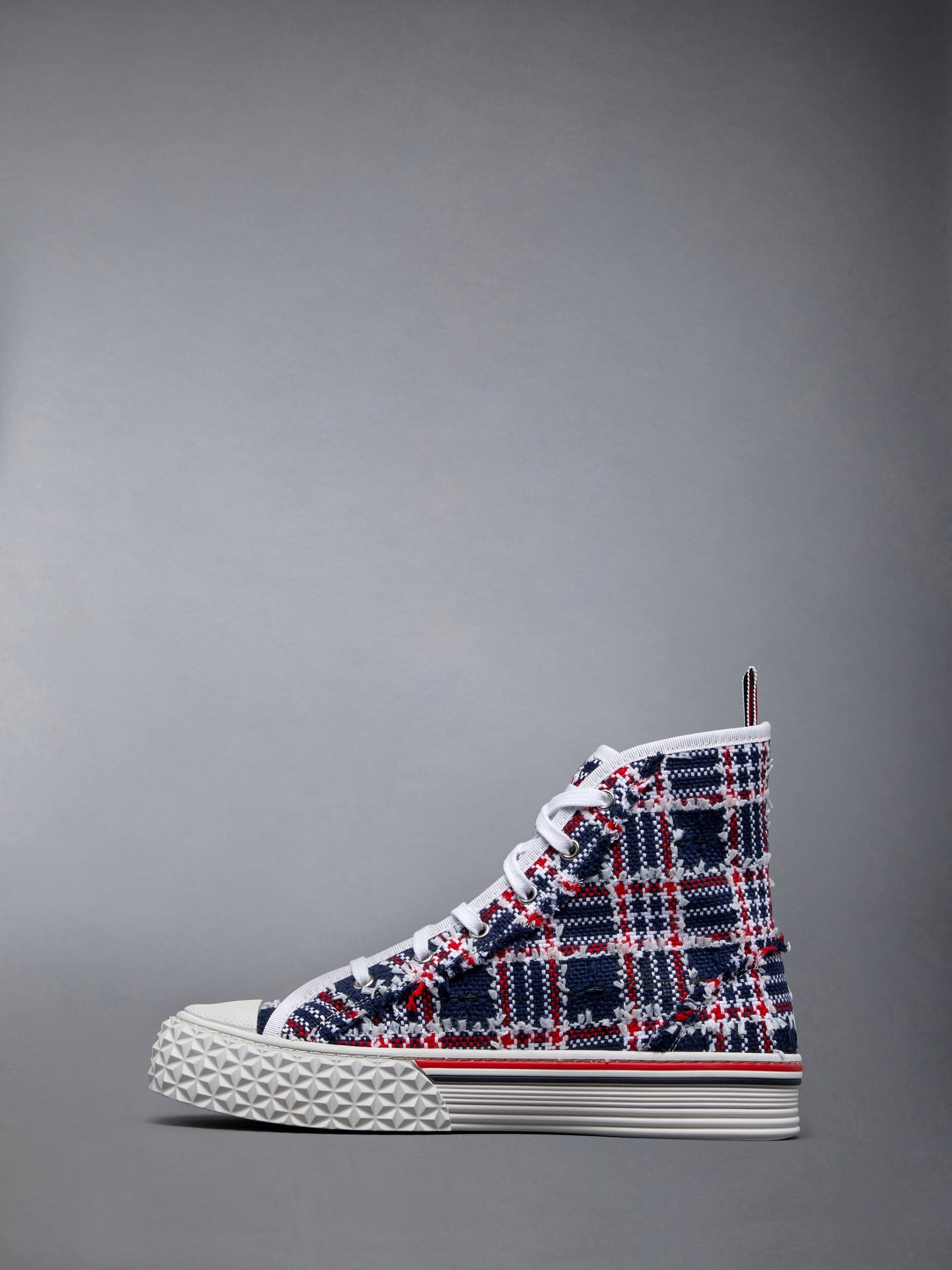 THOM BROWNE COLLEGIATE HIGH-TOP SNEAKERS