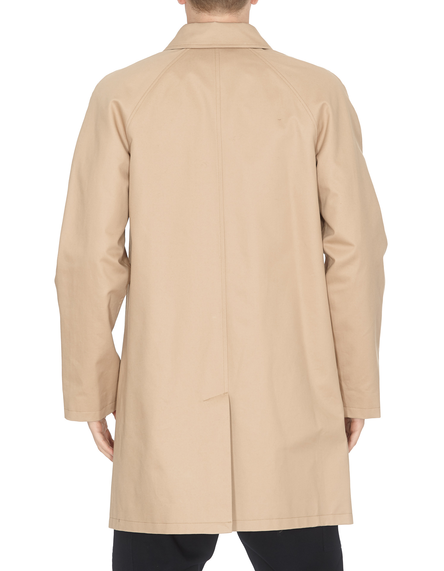 Shop Apc Ville Cotton Raincoat In Nude