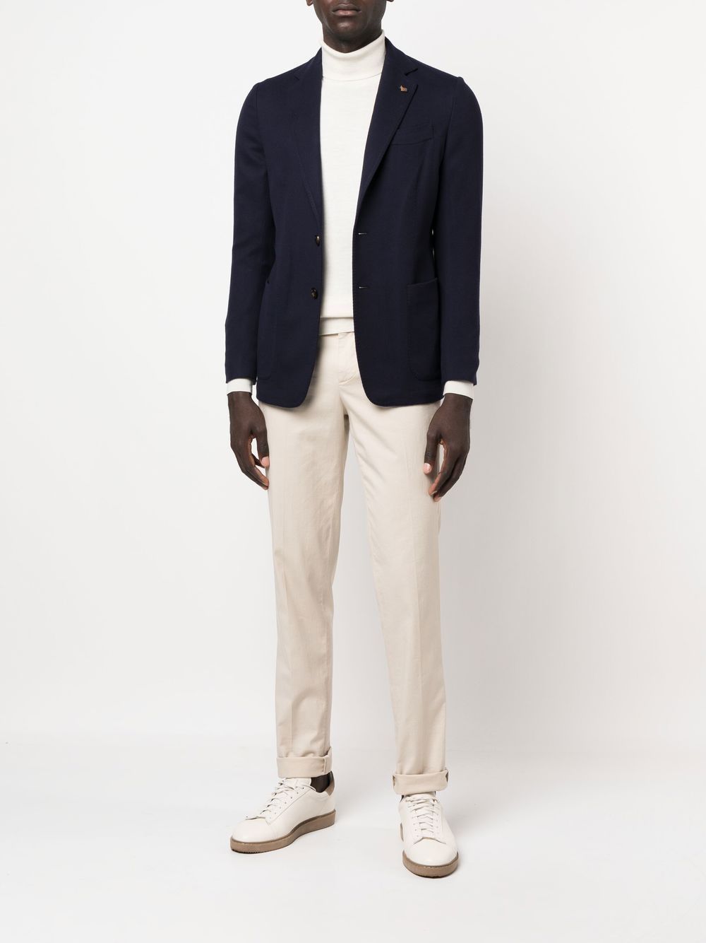 Colombo Men's Wool Single-breasted Blazer In Black