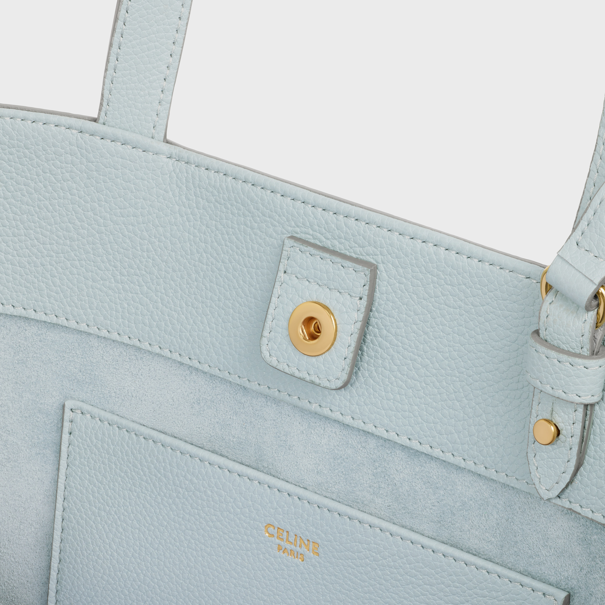 Celine Mini Half Moon Shoulder Bag In Green