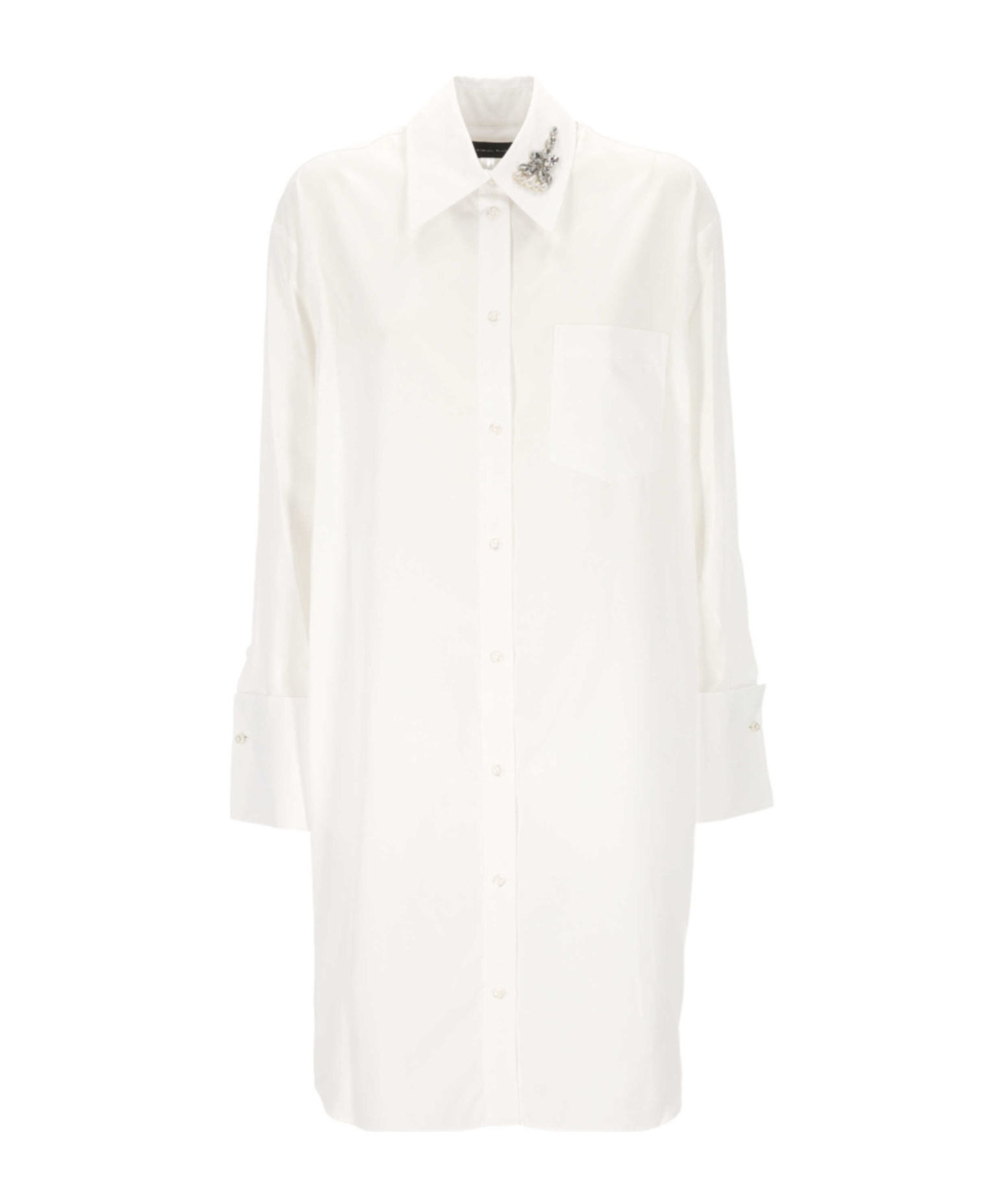 Simone Rocha Crystal-embellished Long Shirt