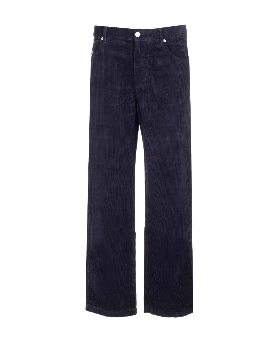 Isabel Marant Jorje-gb Straight Leg Corduroy Pants In Black