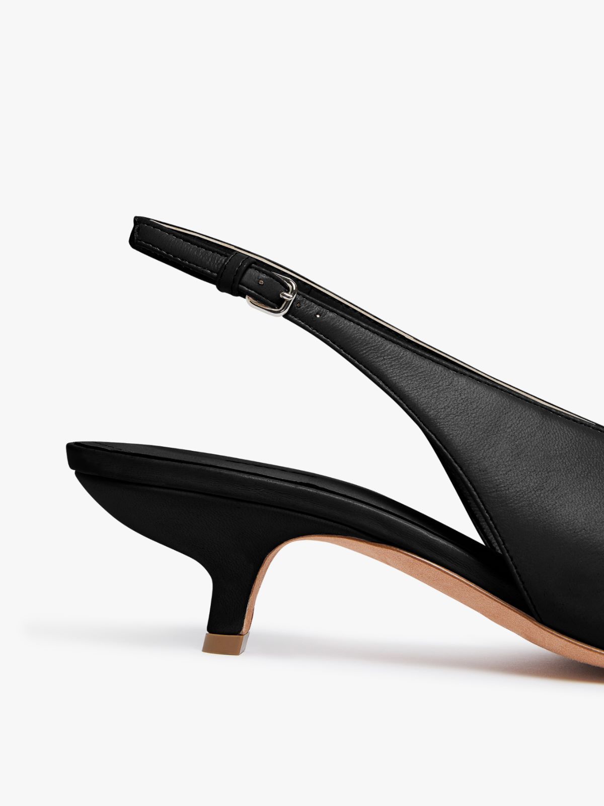 Sportmax Metal Pointed Open-heeled Shoes In Black