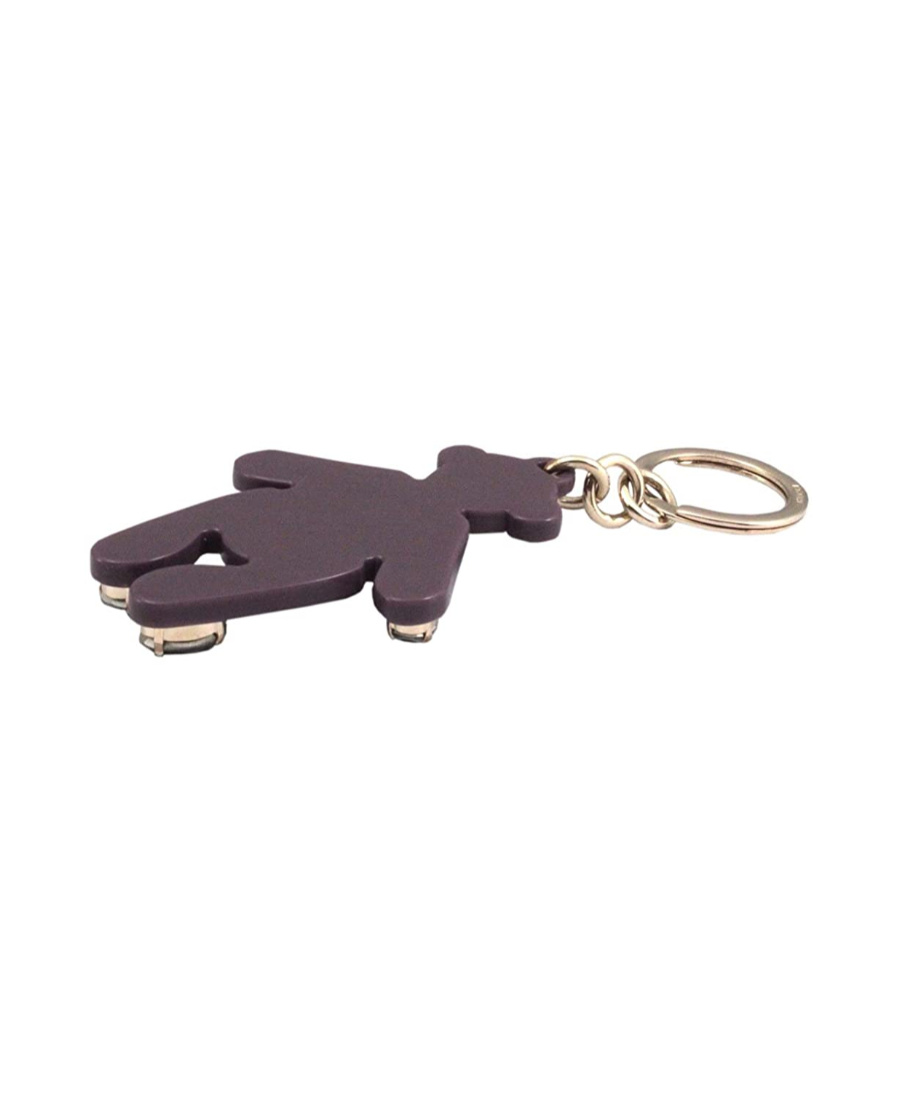 Gucci Crystal Teddy Bear Keychain In Black