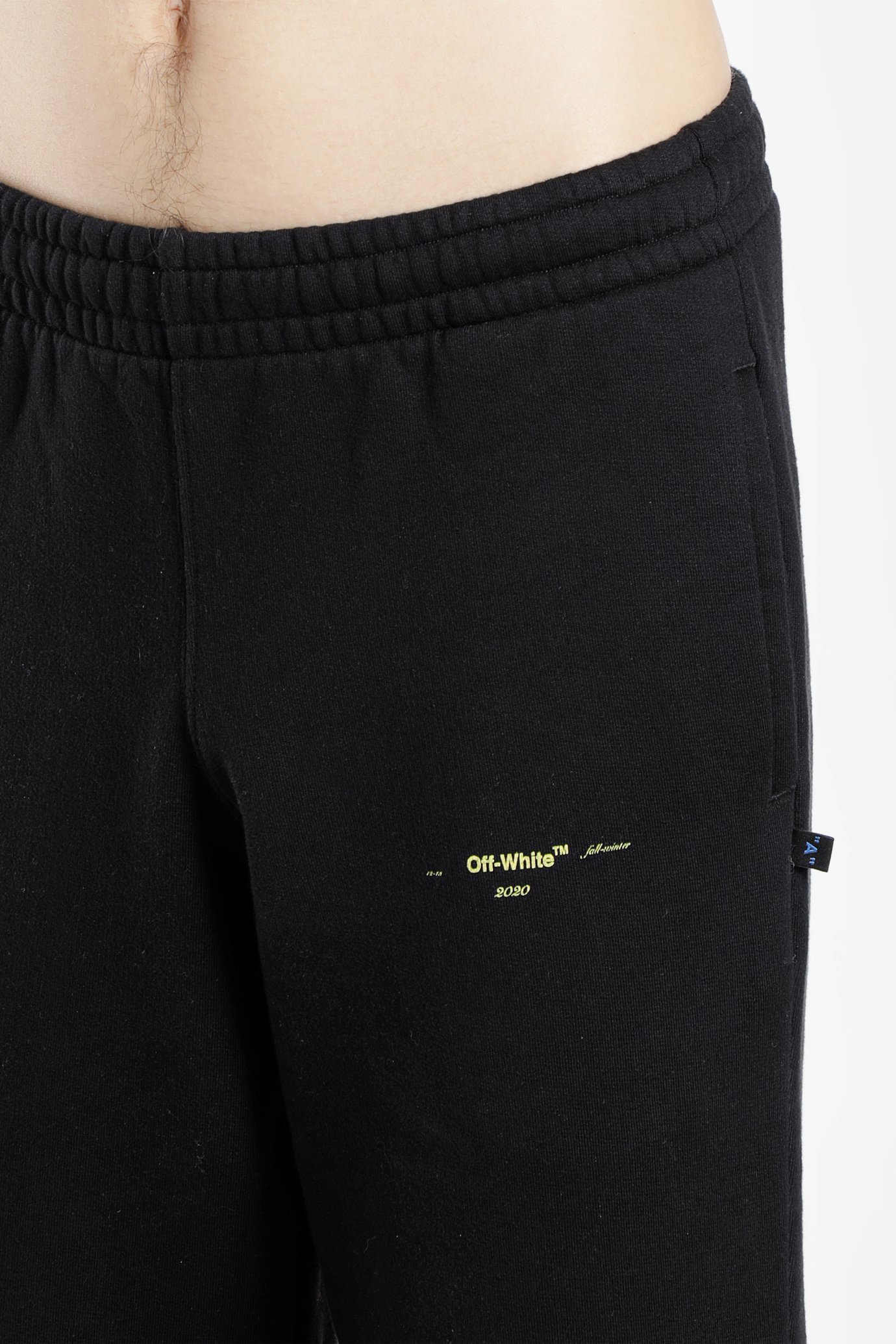 Off-white Logo Printed Sweatpants In Black
