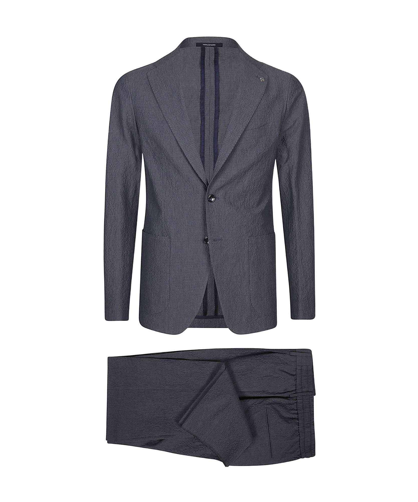 Tagliatore Long-sleeved Suit In Black