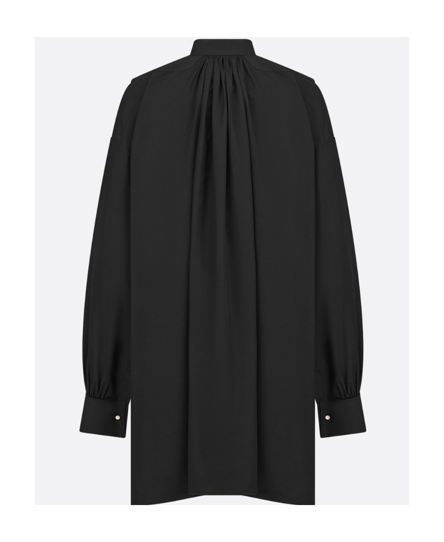 Dior Little Bee Embroidered Shirt In Black