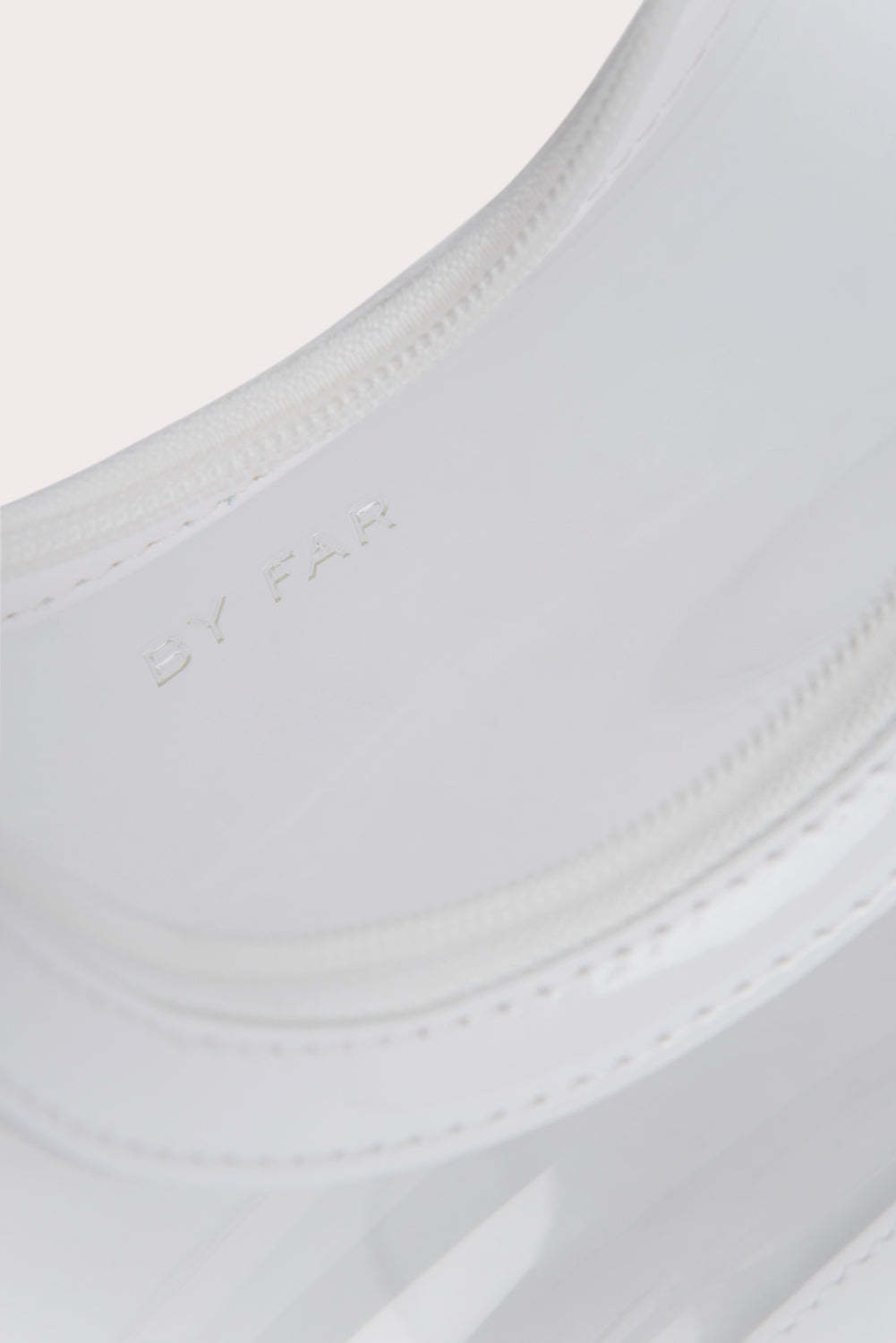 By Far Amber Transparent-design Shoulder Bag In White