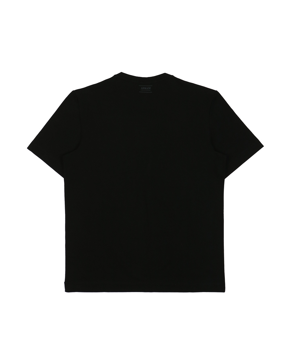 Armani Collezioni Logo Printed T-shirt In Black