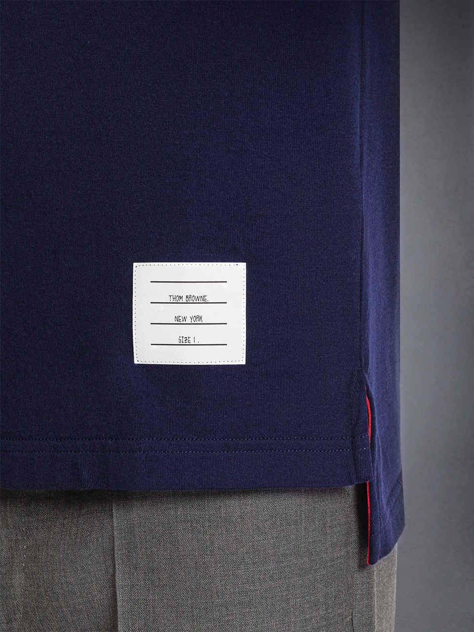 Shop Thom Browne 4-bar Long-sleeve T-shirt In Blue