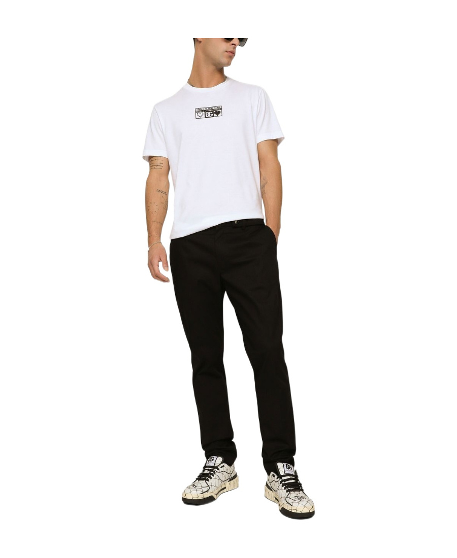 Dolce & Gabbana T-shirt Mit Logo-print In White