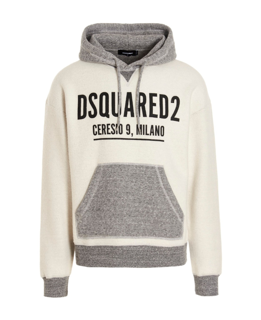Dsquared2 Logo-print Cotton Hoodie In White