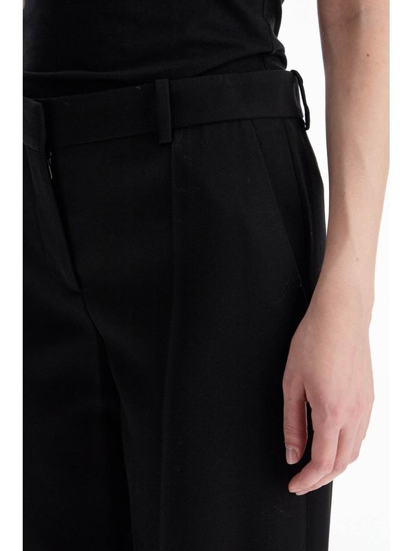 The Row Belt Loop Casual Pants In Black