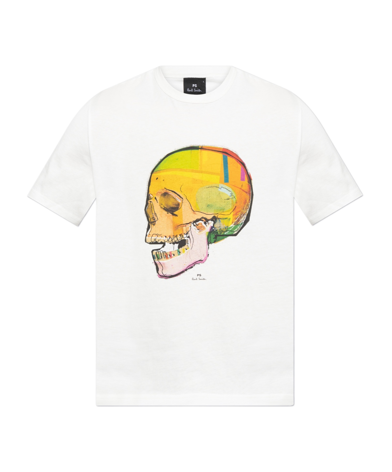 Paul Smith London Skull Sketch Cotton Graphic T-shirt In White