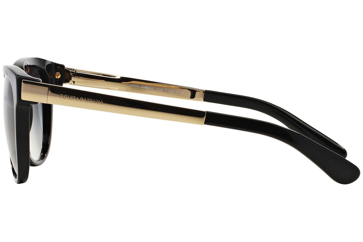 Dolce & Gabbana Logo Gradient Sunglasses In Black